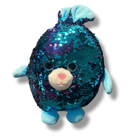 Walmart Ways to Celebrate Plush Bunny Rabbit Sequin Easter Stuffed Animal 12” - Picture 2 of 13